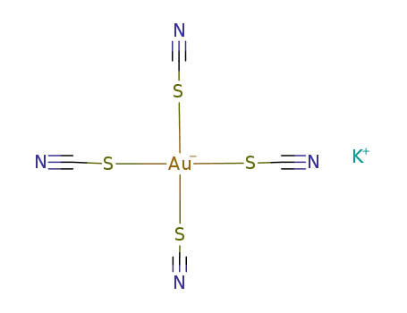 potassium tetrarhodanoaurate(III)