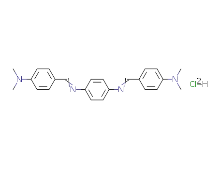 bis-(4-dimethylamino-benzylidene)-<i>p</i>-phenylenediamine; dihydrochloride